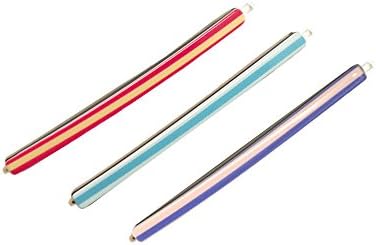 via cacao Bobby Pin Set of 3, Blue-pink-purple