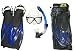 Adult Body Glove Silicone Pro Snorkeling Set, Dry Snorkel, Silicone Mask, Adjustable Fins & Bag, Snorkel Package, Mens Snorkel, Womens Snorkel, Authorized Dealer Full Warranty BodyGlove
