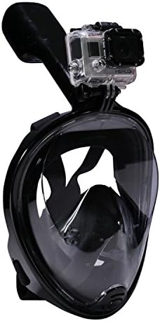 POSEIDON - Full Face Snorkel Mask With Go Pro Mount For Filming Your Snorkeling Adventures! Fog and Leak Resistant with Tubeless Design for BEST Snorkeling Experience! Be a god of the waters today!