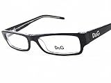 DOLCE & GABBANA 1121 D&G 675 Transparent Black Optical Eyeglasses Frame Size: 52-16-135