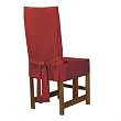 Sure Fit Cotton Duck Short Dining Room Chair Slipcover - Claret