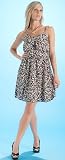 Juniors Animal Printed Summer Party Casual Dress