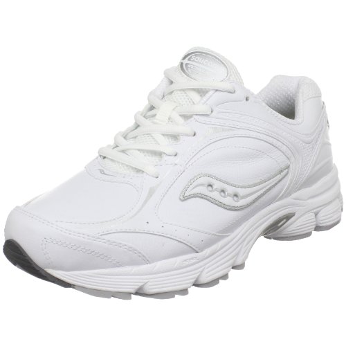 Saucony Women's ProGrid Echelon LE Walking Shoe,White/Silver,7 WU S