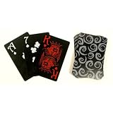 Black Face 100% Plastic Poker Playing Cards