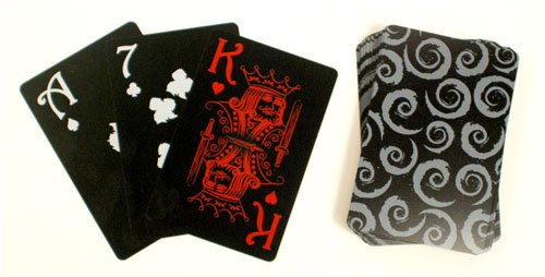 plastic poker cards