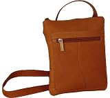David King Leather Women's 598 Slender Shoulderbag Top Zip Handbag