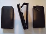 HOUSSE ETUI PROTECTION LUXE EN CUIR NOIR POUR APPLE IPHONE 3G 3GS
