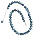 18 + 2 Extension Teal Cultured Freshwater Pearl Knotted Necklace