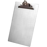 Saunders 22519 Recycled Aluminum Clipboard with High Capacity Clip - Legal Size - 8.5 x 14 inches