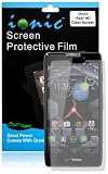 Ionic Screen Protector Film Invisible (Clear) for Motorola Droid Razr HD Droid Razr MAXX HD (AT&T, T-Mobile, Sprint, Verizon) (3-pack)