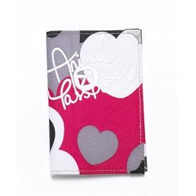 Animal Ladies Passport Holder Cover - Hearts