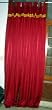 2 Arterian Red Art Silk Drapes / Curtains 108"