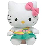 TY Beanie Baby  Hello Kitty - Peace Bear (Aqua)