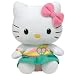 TY Beanie Baby Hello Kitty - Peace Bear (Aqua)