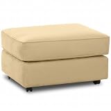 Serendipity Custom Ottoman - Floral Sun