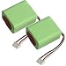 [2XPack] 7.2 Volt 3000mAh Battery for iRobot Braava 380t 380, Mint5200 5200B 5200C NI-MH Vacuum Cleaner Battery Replacement