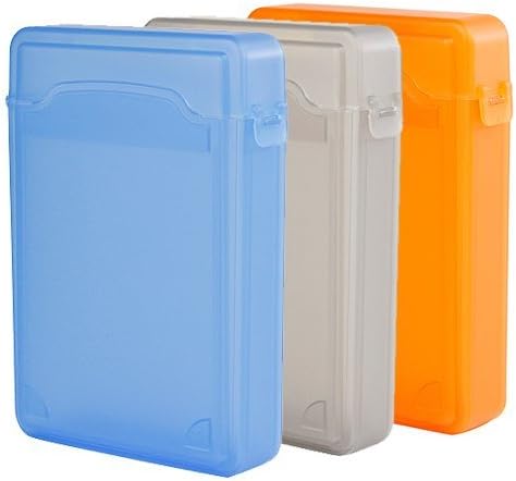 NexgenCover 3 Colors Package - 3.5 Inch IDE/SATA HDD Storage Protection Boxes - Blue,Gray and Orange