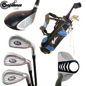 Confidence 7pc Golf Club Junior Set Age 8-12 inc Bag