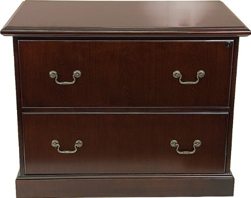 38'' x 24'' Traditional Wood Veneer Lateral File with Mahogany Finish [SL-CF1810-MAH-GG]