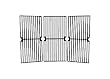 Music City Metals 69583 Gloss Cast Iron Cooking Grid Replacement for Gas Grill Model Brinkmann 810-8411-5, Set of 3