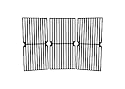 Music City Metals 69583 Gloss Cast Iron Cooking Grid Replacement for Gas Grill Model Brinkmann 810-8411-5, Set of 3