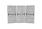 Music City Metals 69583 Gloss Cast Iron Cooking Grid Replacement for Gas Grill Model Brinkmann 810-8411-5, Set of 3