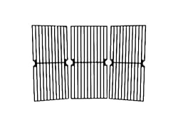 Music City Metals 69583 Gloss Cast Iron Cooking Grid Replacement for Gas Grill Model Brinkmann 810-8411-5, Set of 3