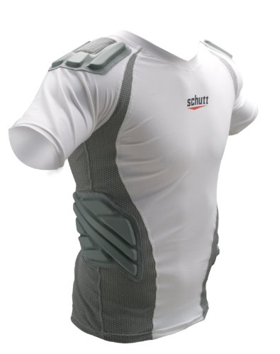 Schutt XP Protective Shirt (Adult) White/Gray