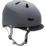  Bern Macon Summer Matte EPS Helmet with Visor, Grey, X-Large
