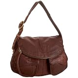 Lucky Brand Stash Leather Foldover Hobo