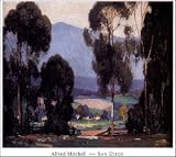 San Diego by Alfred Mitchell. Art Print Poster 30 inches width by 27 inches height. Highest Quality Art Poster Print