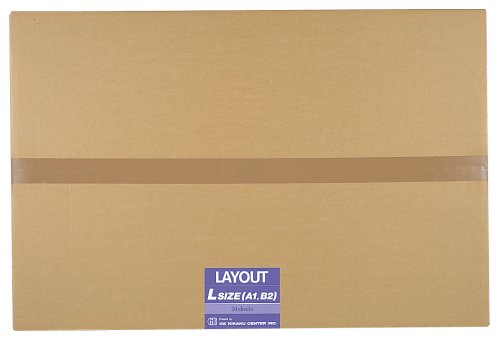 GE企画センター レイアウト用紙 フィニッシュ用 Lサイズ(A1・B2兼用)[裏全面2.5mm] 50枚