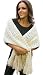 Handmade Acrylic Shawl - French Vanilla Cream (Large Size, 100% Crocheted By ...