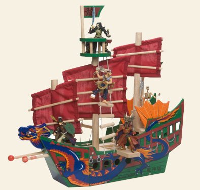 41z1SVV5oDL Wooden Shanghai Warrior Pirate Ship
