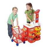 Tesco Supermarket Playset Trolley Money Food Till Bnib