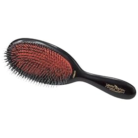 Mason Pearson Junior Mixture Bristle/nylon Mix Hair Brush-ruby Handle