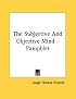 The Subjective And Objective Mind - Pamphlet