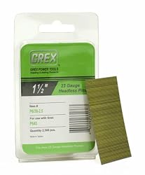 GREX P6/38-2.5 23 Gauge 1-1/2-Inch Length Headless Pins (2,500 per box)