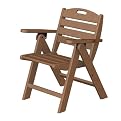 Poly-Wood Nautical Low-Back Chair - Teak