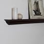 Ennospace 48 Inch x 3 1/2 Inch x 2 1/2 Inch Emery Mantel Ledge Shelf Wall Shelving Espresso