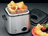 stainless-steel-deep-fryer Deni 1.25-qt Stainless Steel Mini Deep Fryer