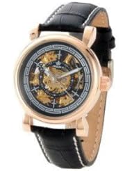 ORKINA Rose Gold Belt Full Of Hollow Mechanical Watch Business Casual Ladies