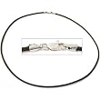 Leather Cord Necklace Brown 18"