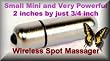 MINI POWER Waterproof Wireless One Touch Style Spot Back, Scalp and Body Massager