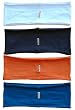 4-pack hBand Chakra stretchy yoga headband (navy, white, orange blue) 4-pack hBand Chakra stretchy yoga headband (navy, white, orange blue)