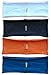 4-pack hBand Chakra stretchy yoga headband (navy, white, orange blue)