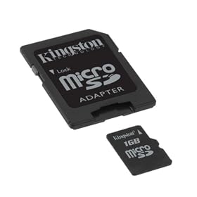 Kingston Technology 1GB Micro Secure Digital Card with adapter and Exclusive 6 way jewel case bundle (case holds one of  XD,CF,SD,MMC, Memory stick, or SM)