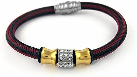 Genuine Leather Braided Bracelet - Red