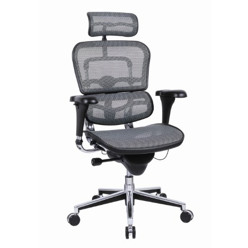 Ergohuman ME7ERG RED Mesh ergonomic chair with headrest