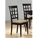 Coaster Contemporary Style Dining Chairs, Cappuccino Wood Finish, Set of 2